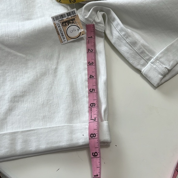 Liverpool Los Angeles Chloe Bermuda Rolled Cuff Stretch Shorts Bright White - Picture 12 of 14